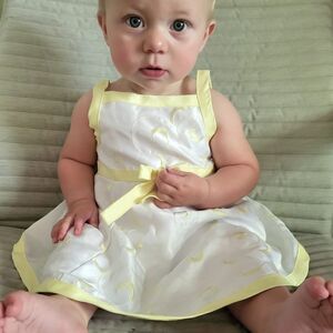 Jenny & Me Satin Embroidered Special Ocassion Dress